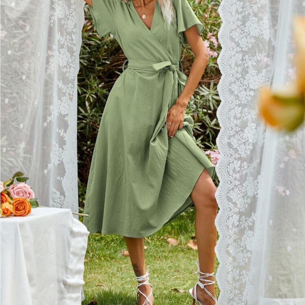 Belted dress